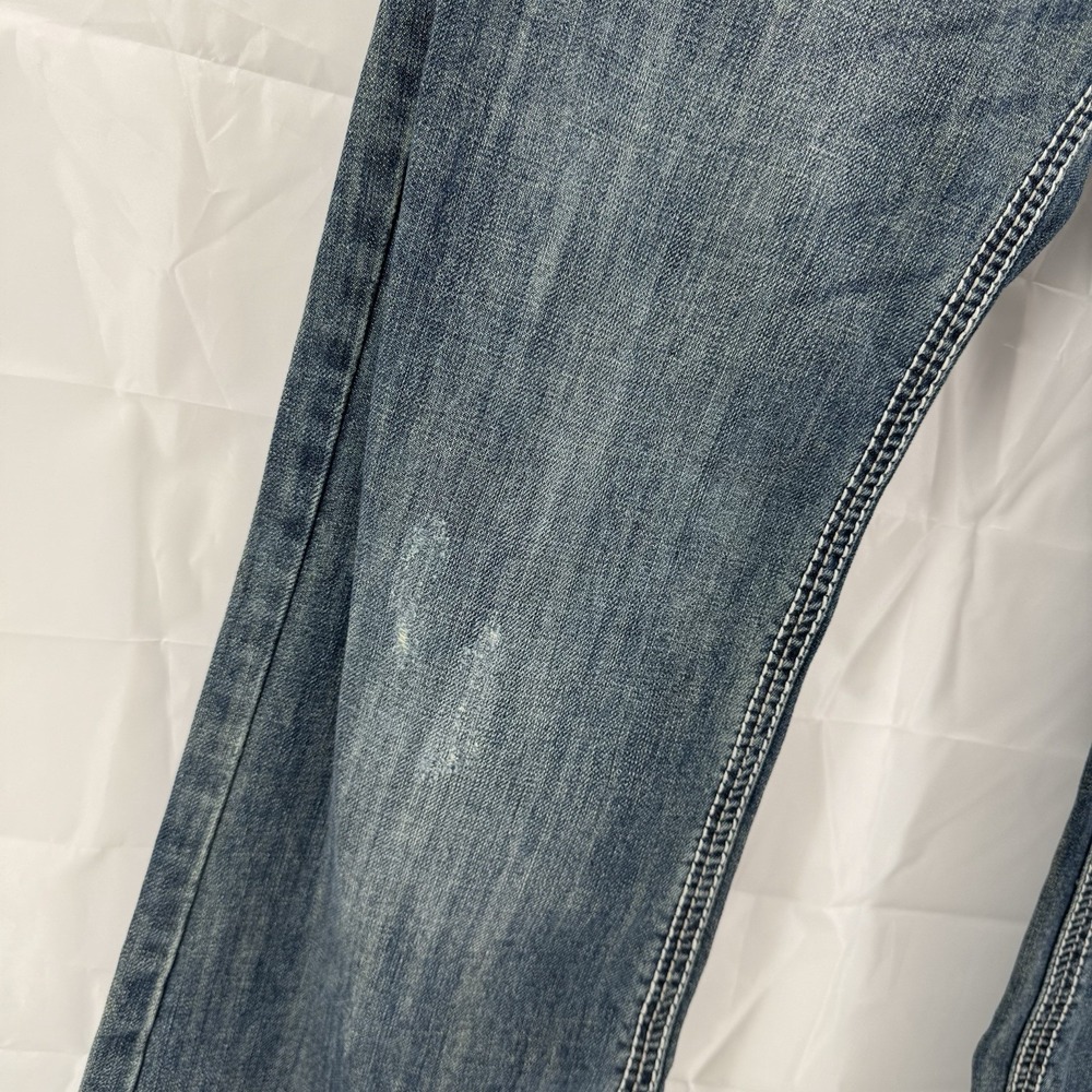 Rock & Roll Denim Jeans Mens 36x30 Blue Pistol Regular Fit Stackable Bootcut - Picture 6 of 16